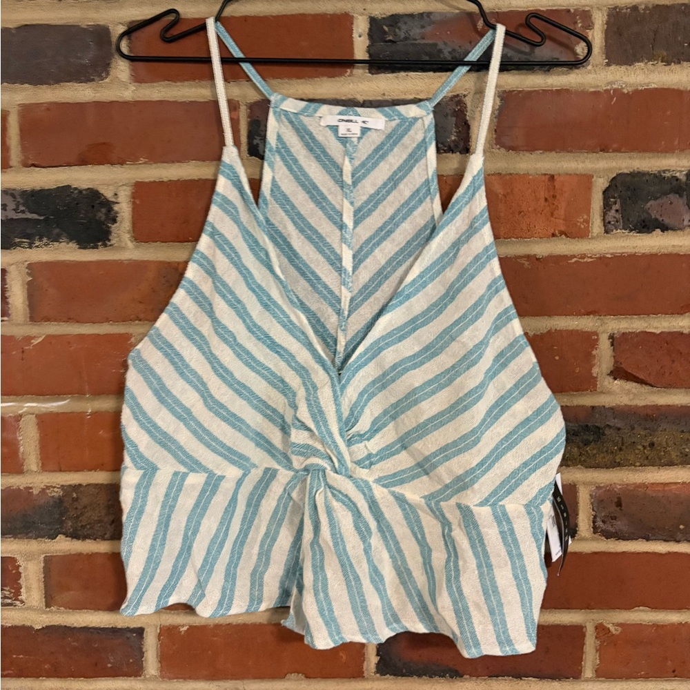 O'Neill Blue and White Striped Camisole